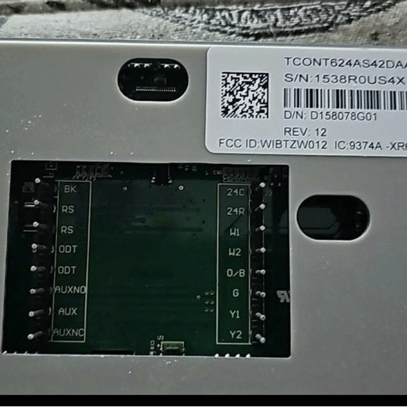 Trane TCONT624AS42DAA Touchscreen Comfort Control Thermostat XL624 - Picture 2 of 3